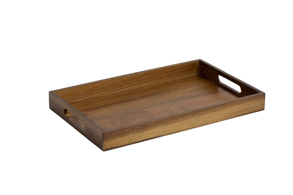 Plateau Jay Hill en acacia naturel 40 x 25 cm