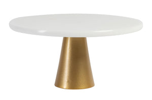 Assiette à Gâteau Jay Hill Marbre - Or Blanc - ø 25 cm - Hauteur 12 cm