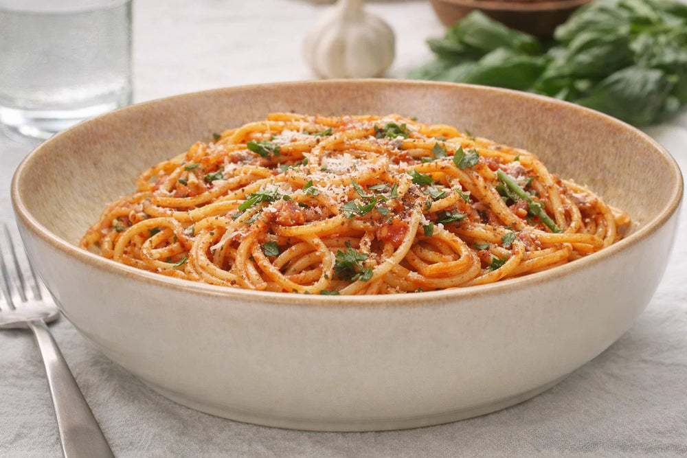 Cookinglife Diepe Borden / Pastaborden Serene Sand Ø 23 cm - Aardewerk - 4 stuks