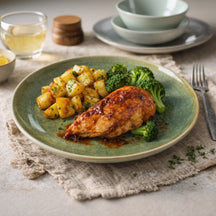 Cookinglife Dinerborden Serene Green ø 28 cm - Aardewerk - 4 Stuks