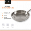 ELLE Gourmet Classique Koekenpan - Ø 24 cm  - Zonder anti-aanbaklaag  - RVS