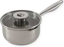 ELLE Gourmet Classique Steelpan met Deksel - Ø 16cm  - Zonder anti-aanbaklaag - RVS