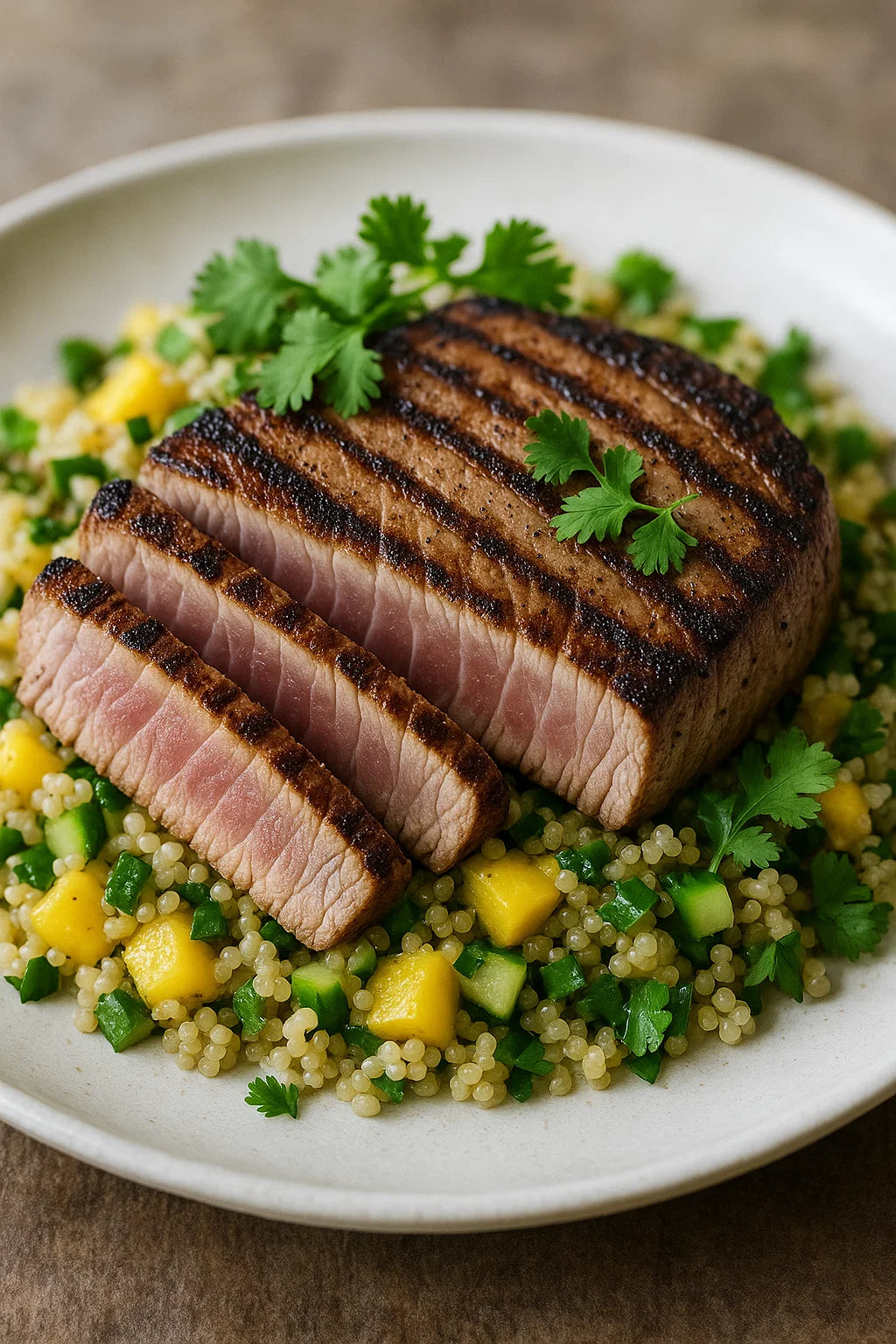 met quinoa-mango salade