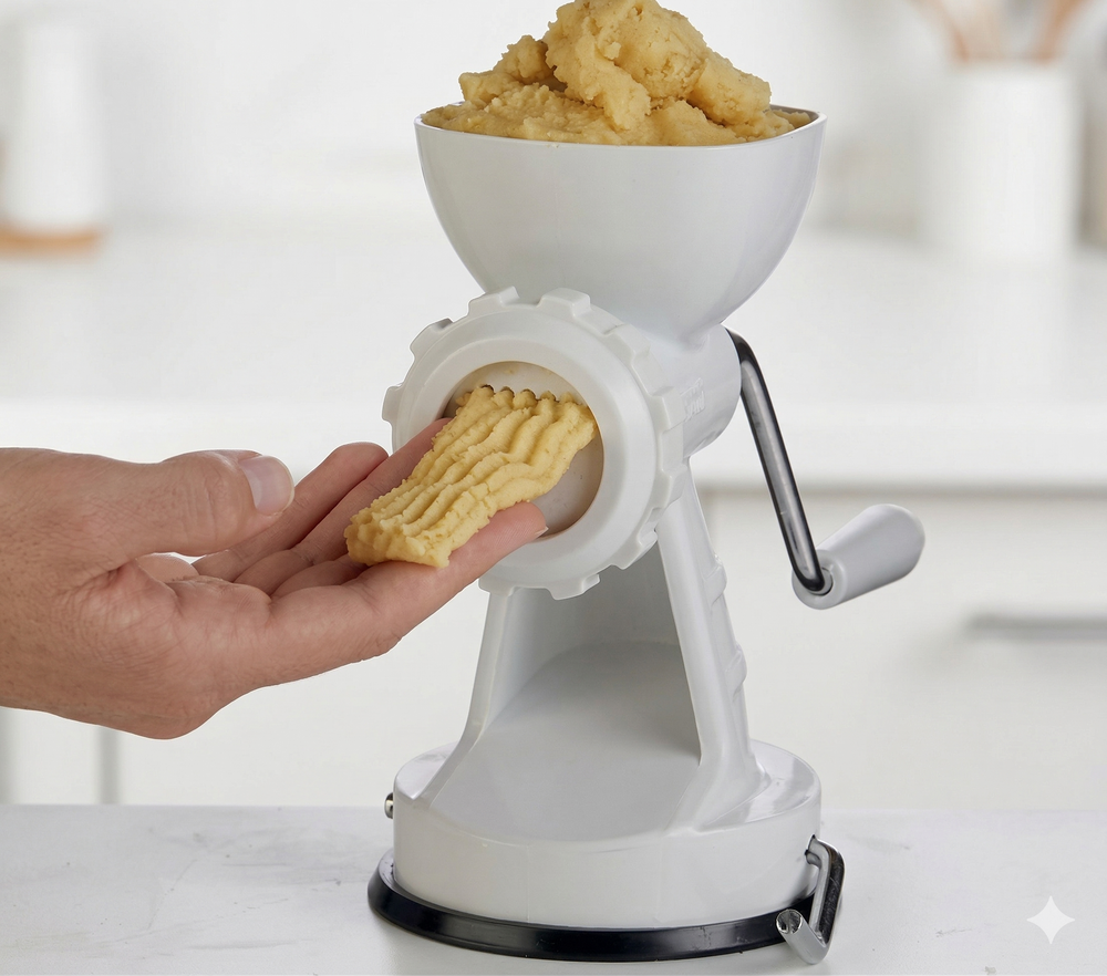 Ghidini Gehaktmolen / Vleesmolen met Zuignap - Inclusief Accessoires