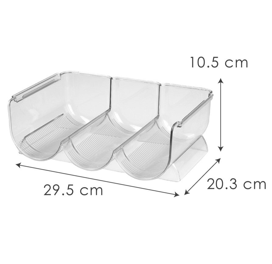 Ghidini Wijnrek / Wijnfleshouder voor 3 Flessen - Kunststof - Stapelbaar - Uitbreidbaar