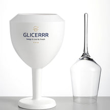 GLICERRR Wijnglas koeler en houder set + glas - 4 stuks