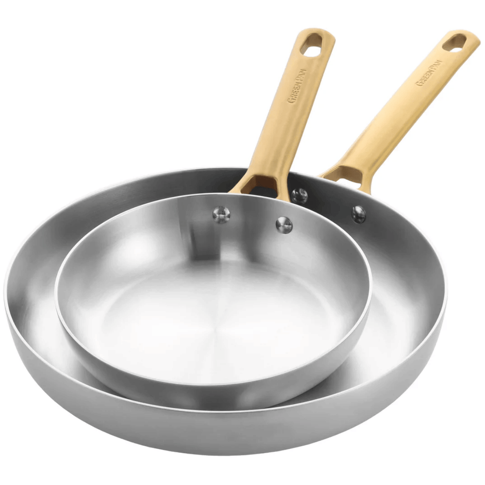 GreenPan Pannenset Padova Reserve 5-delig - Triply - Kookpan ø 20, 24 cm, Steelpan ø 18 cm & Koekenpan ø 20 & 28 cm