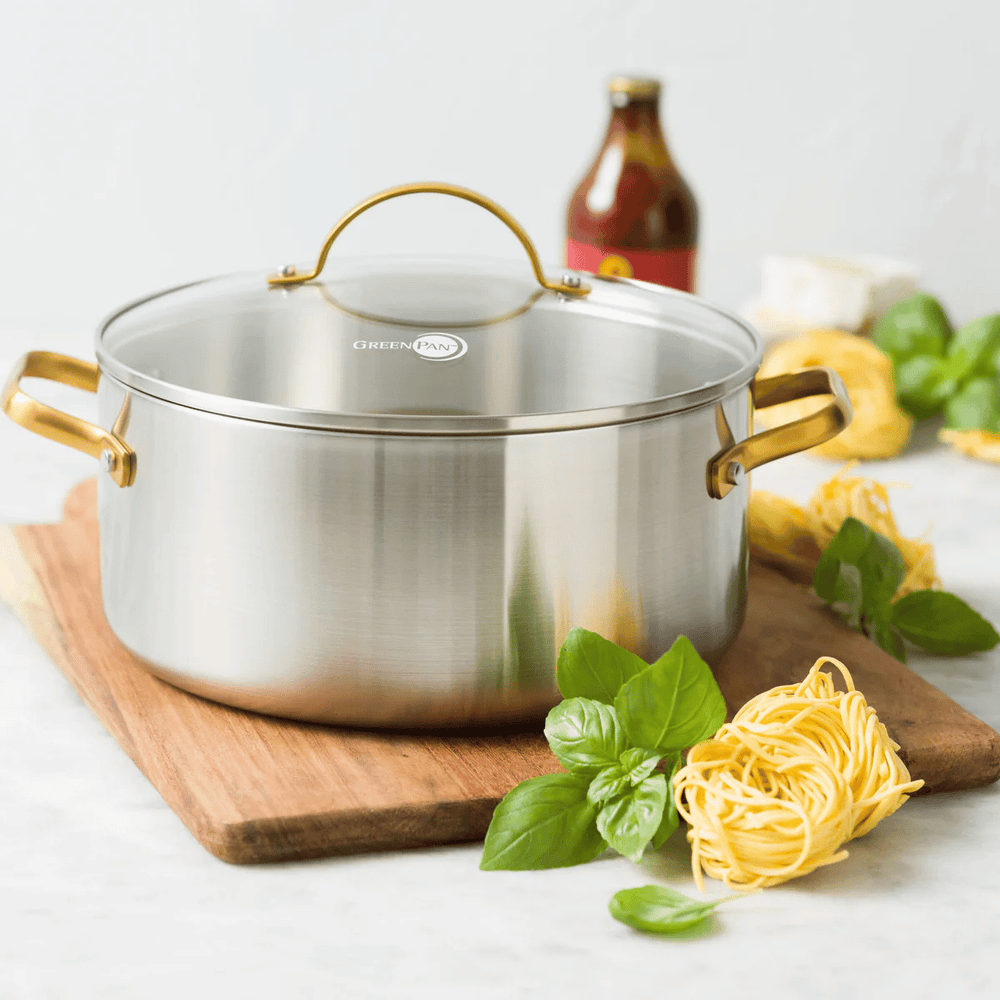 GreenPan Pannenset Padova Reserve 5-delig - Triply - Kookpan ø 20, 24 cm, Steelpan ø 18 cm & Koekenpan ø 20 & 28 cm