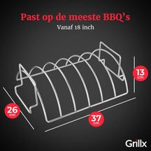 GrillX BBQ Sparerib houder