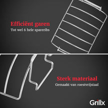 GrillX BBQ Sparerib houder