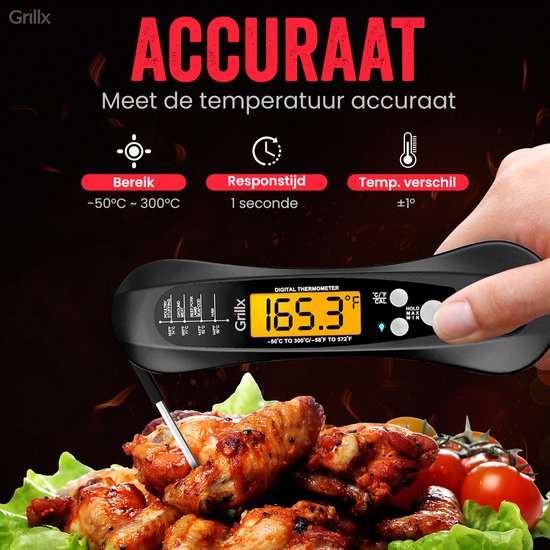 GrillX BBQ Vleesthermometer - BBQ Thermometer