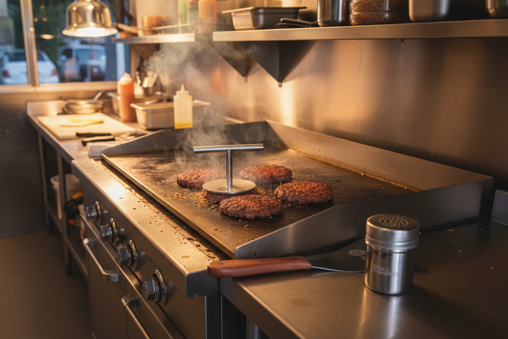 Cookinglife Grill Smashburger Press / Hamburgerpers - Premium - RVS - ø 12 cm