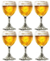 Verres à bière Grimbergen sur pied 250 ml - 6 pièces