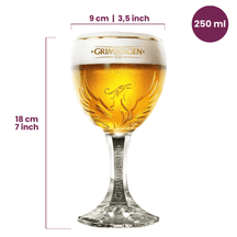 Grimbergen Bierglazen Op Voet 250 ml - 2 stuks