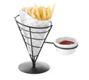 Porte-sac à frites Hendi avec porte-sauce