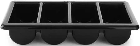 Hendi Bestekbak - 4-Vaks GN 1/1 - Zwart