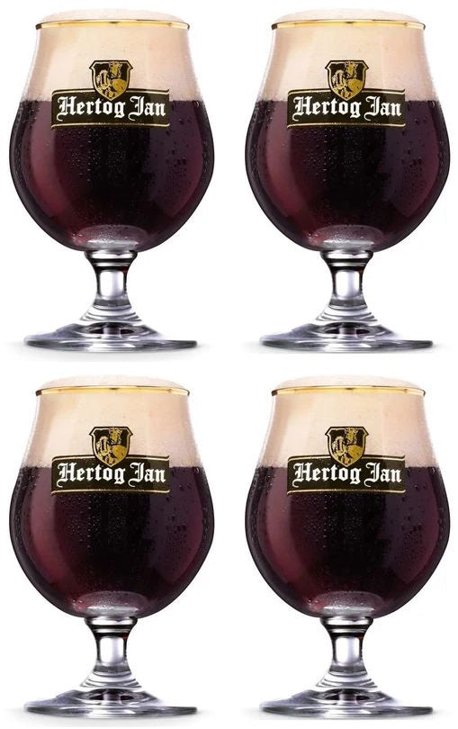 Hertog Jan Bierglazen - Bierbokalen 250 ml - 4 stuks