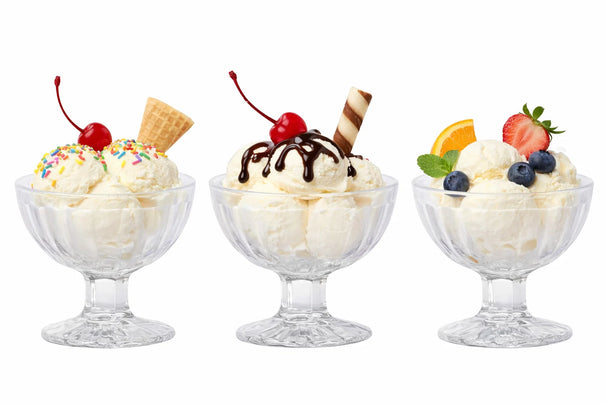 IJscoupes Glas 200 ml - 3 stuks - Ideaal voor IJs en Desserts - Cookinglife