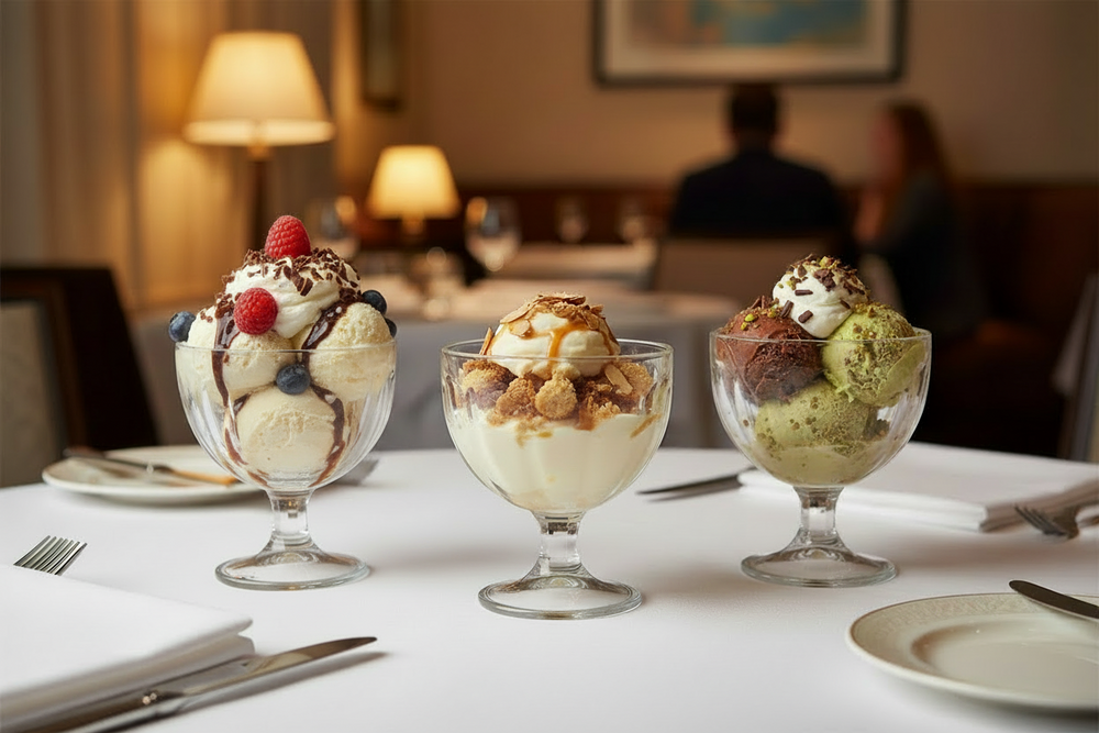 IJscoupes Glas 425 ml - 3 stuks - Ideaal voor IJs en Desserts - Cookinglife