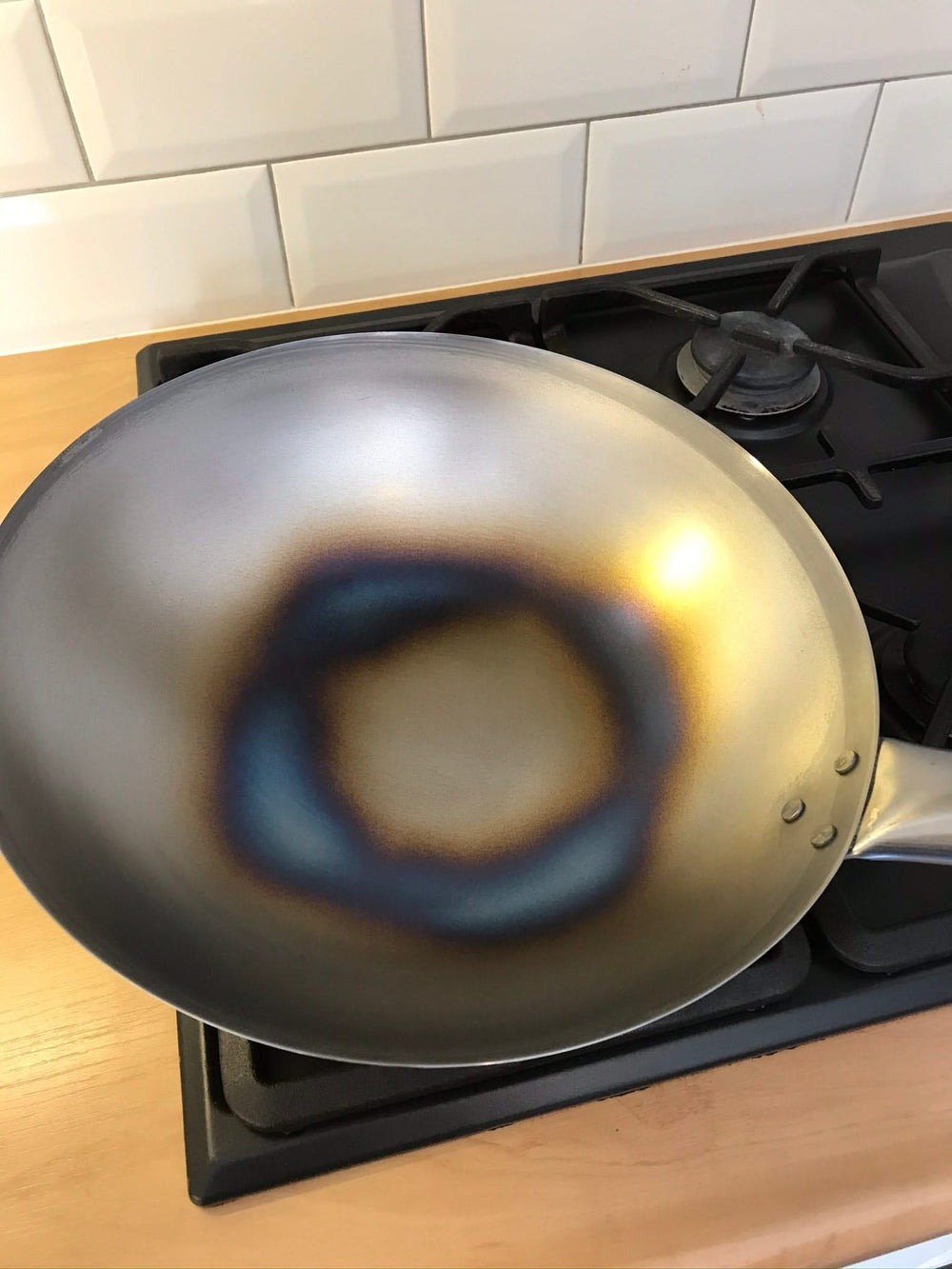 Cookinglife Wokpan Voccelli - Plaatstaal - ø 30 cm - zonder anti-aanbaklaag