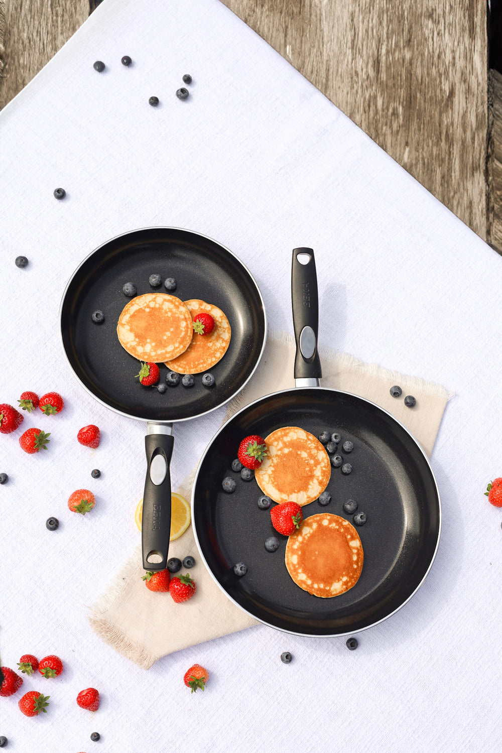 Beka Koekenpannenset Pro Induc- Koekenpan ø 24 & 28 cm - Keramische anti-aanbaklaag