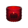 Porte-bougie Iittala Kastehelmi Cranberry Rouge