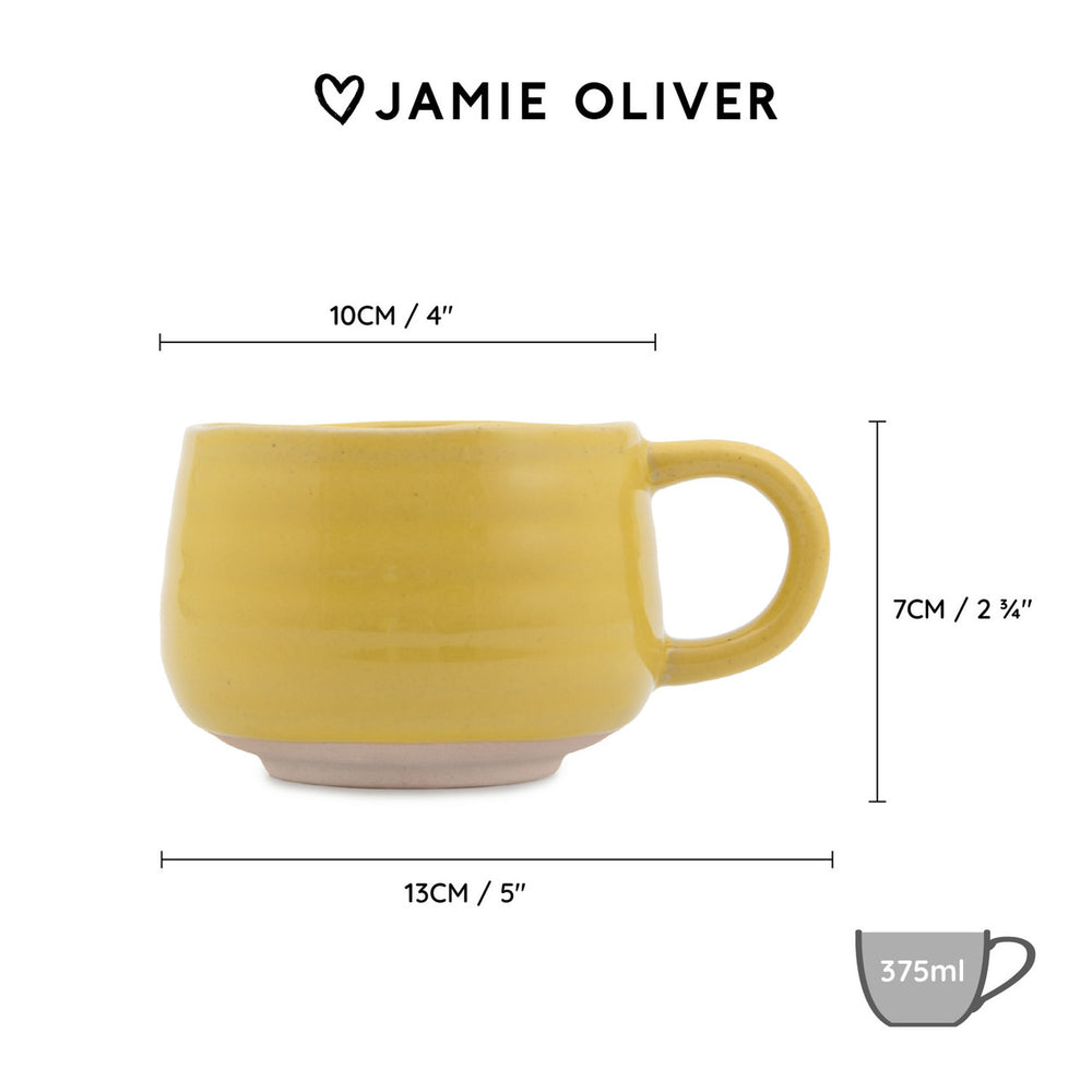 Jamie Oliver Koffiemok / Koffiebeker Big Love Geel 375 ml