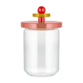 Bocal de Rangement Alessi Twergi - ES16/100 2 - Rose - ø 12 cm / 1 Litre - par Ettore Sotsass