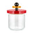 Pot de stockage Alessi Twergi - ES16/75 - Rouge - ø 12 cm / 750 ml - par Ettore Sotsass