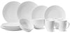 Jay Hill Service de table Saba - New Bone Porcelain - 16 pièces / 4 personnes - Blanc