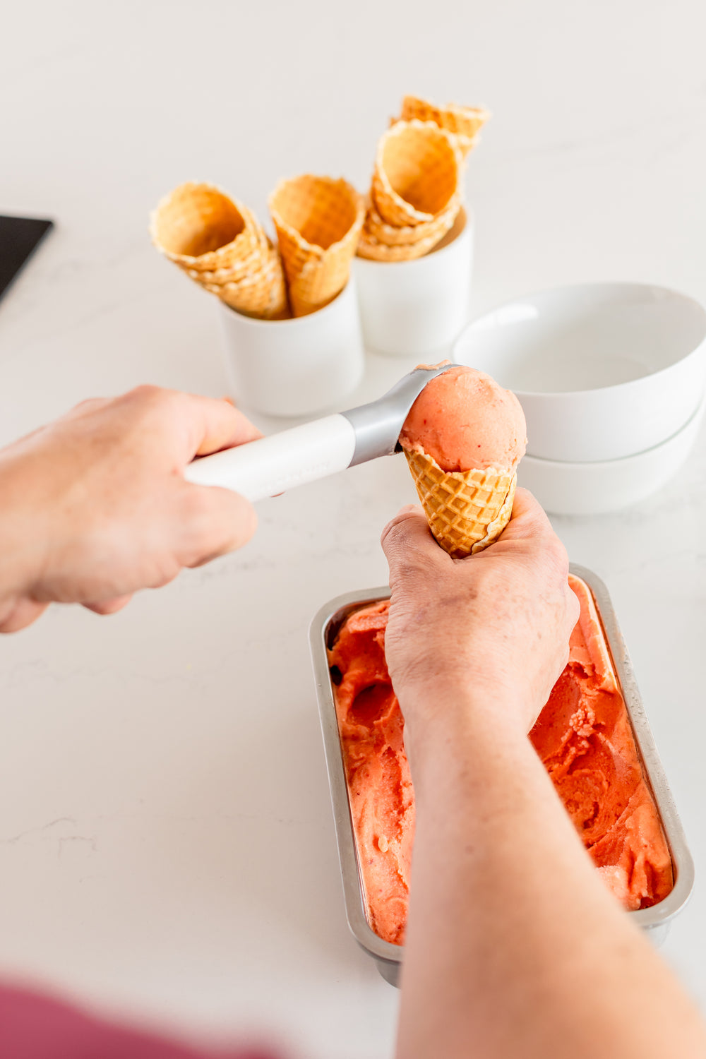 KitchenAid IJsschep Classic Porselein Wit 21 cm