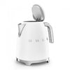 Bouilloire SMEG - 2400 W - blanc mat - 1,7 litre - KLF03WHMEU