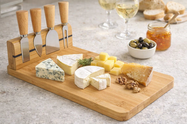 Cookinglife Kaasmessenset 5-delig RVS - Snijden en serveren van kaas