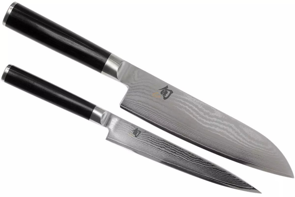 Ensemble de couteaux Kai Shun Classic (couteau universel + couteau Santoku) 2 pièces - DMS-230