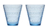 Iittala Glazen Kastehelmi - Aqua - 300 ml - 2 stuks