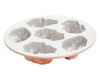 Moule à pâtisserie Nordic Ware Baby Bunny en cuivre - 6 pièces