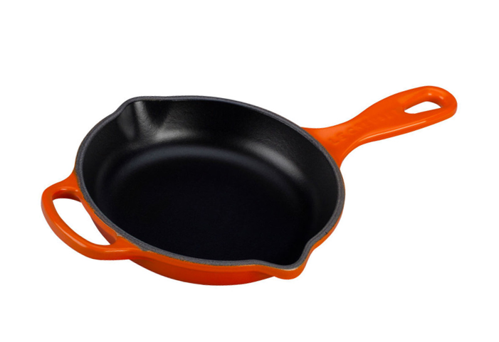 Le Creuset Skillet Signature - Oranjerood - ø 20 cm - geëmailleerde anti-aanbaklaag