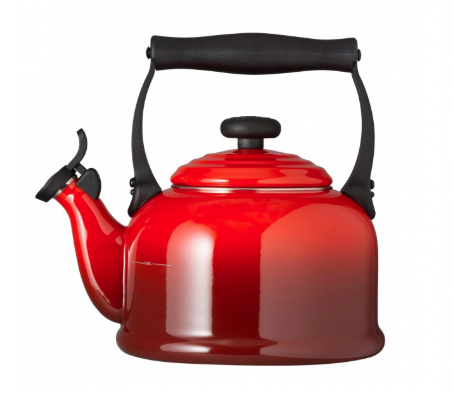 Le Creuset Fluitketel Tradition - Kersenrood - 2.1 liter