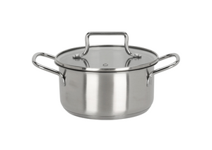 Cookinglife Kookpan Essential Steel RVS Ø 16 cm - 1.3 liter - geschikt voor alle warmtebronnen