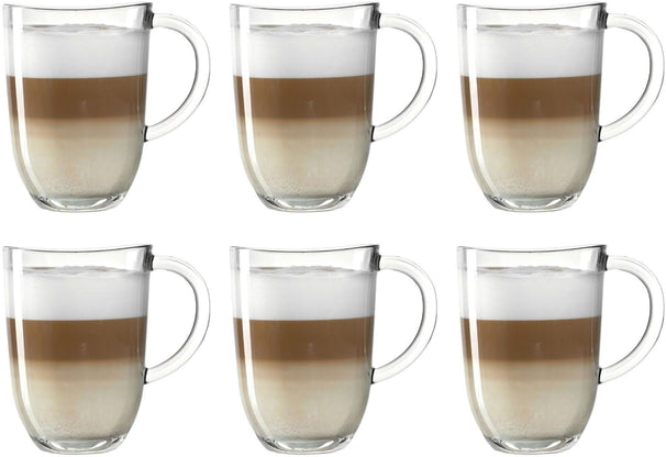 Leonardo Latte Macchiato Glazen Napoli 380 ml - 6 stuks - Hittebestendig