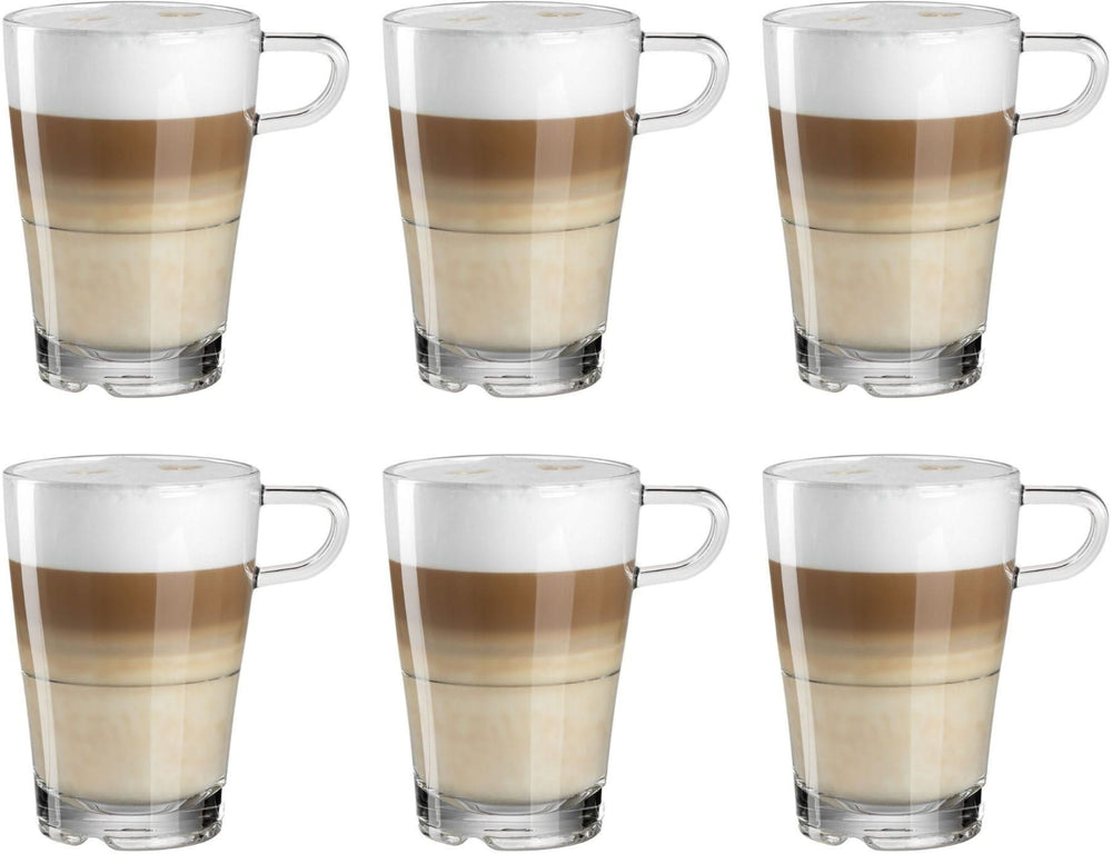 Verres Leonardo Latte Macchiato Senso - Empilables - 350 ml - 6 pièces