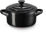 Le Creuset Poêle de Service / Mini Cocotte Signature - Noir Ébène - ø 10 cm / 250 ml