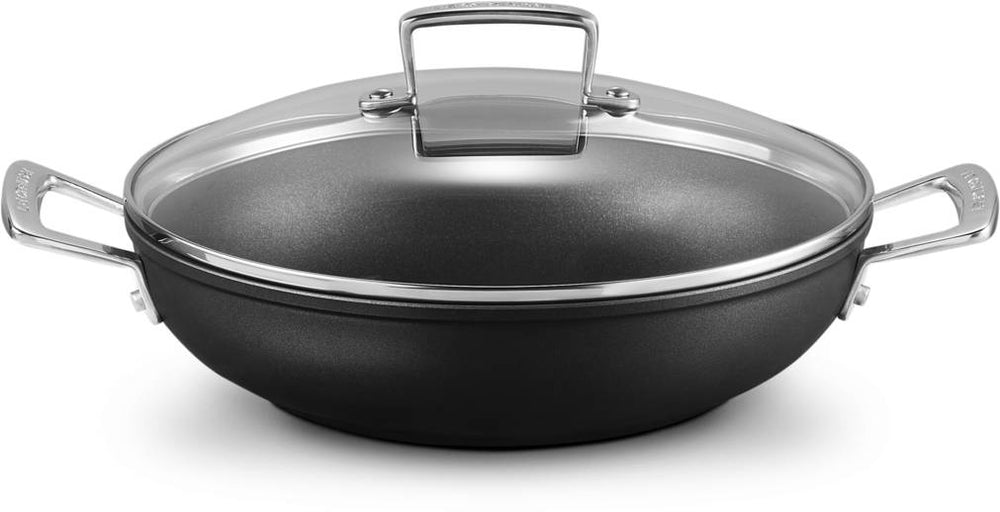 Le Creuset Hapjespan met deksel - Les Forgées TNS - ø 26 cm / 2.7 liter - standaard anti-aanbaklaag