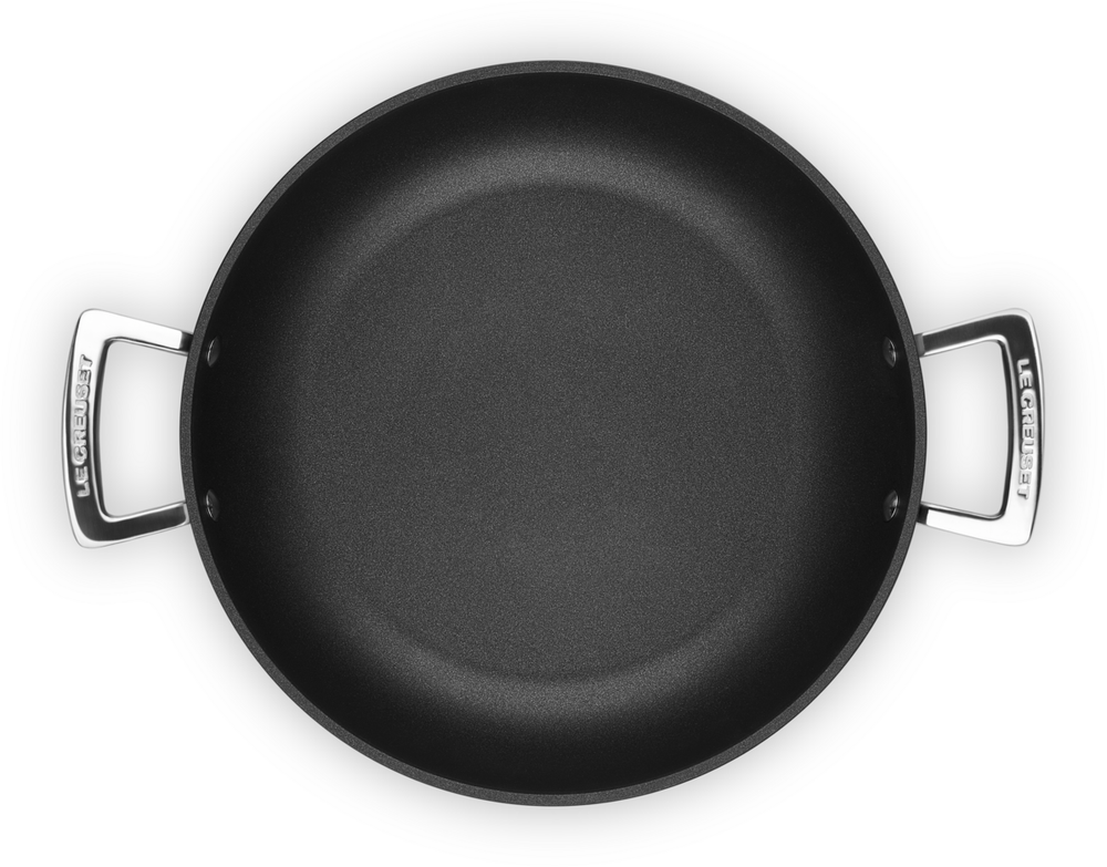 Le Creuset Provençaalse Hapjespan met Glazen Deksel Essential Non-Stick Ceramic - ø 30 cm / 3.7 liter - keramische anti-aanbaklaag