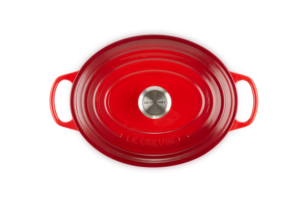 Le Creuset Cocotte Signature - Ovale - Rouge cerise - ø 29 cm / 4,7 litres