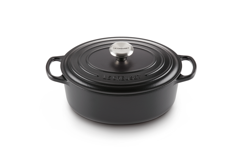 Le Creuset Cocotte Signature - Ovale - Noir Mat - ø 29 cm / 4,7 litres