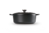 Le Creuset Cocotte Signature - Ovale - Noir Mat - ø 29 cm / 4,7 litres