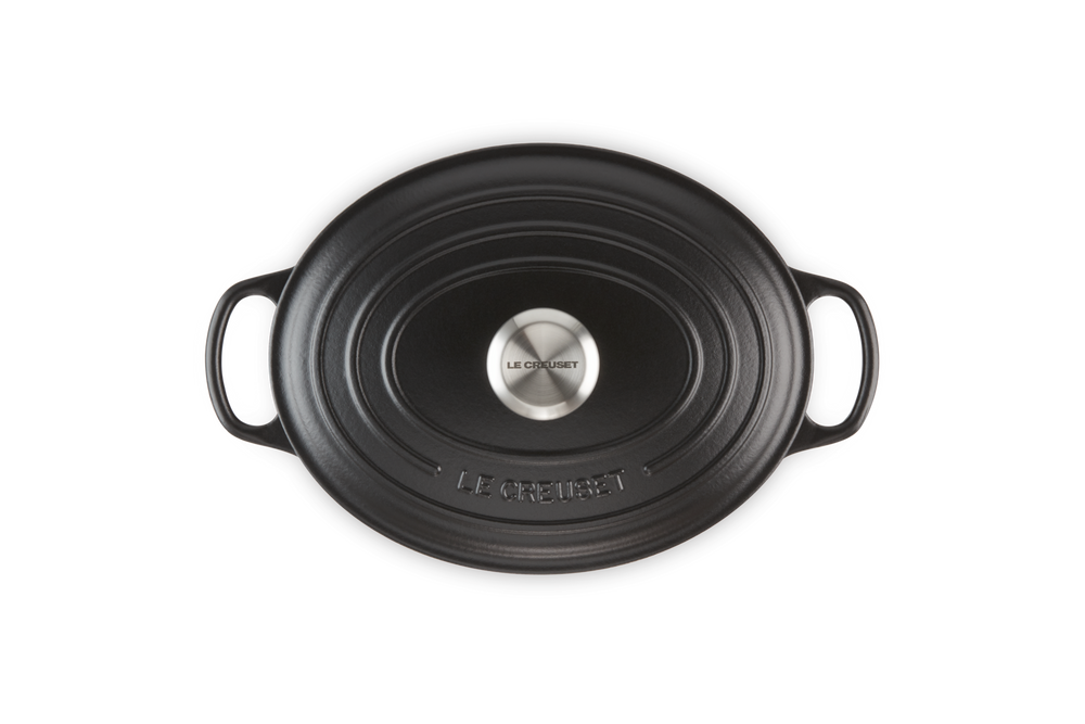 Le Creuset Cocotte Signature - Ovale - Noir Mat - ø 29 cm / 4,7 litres