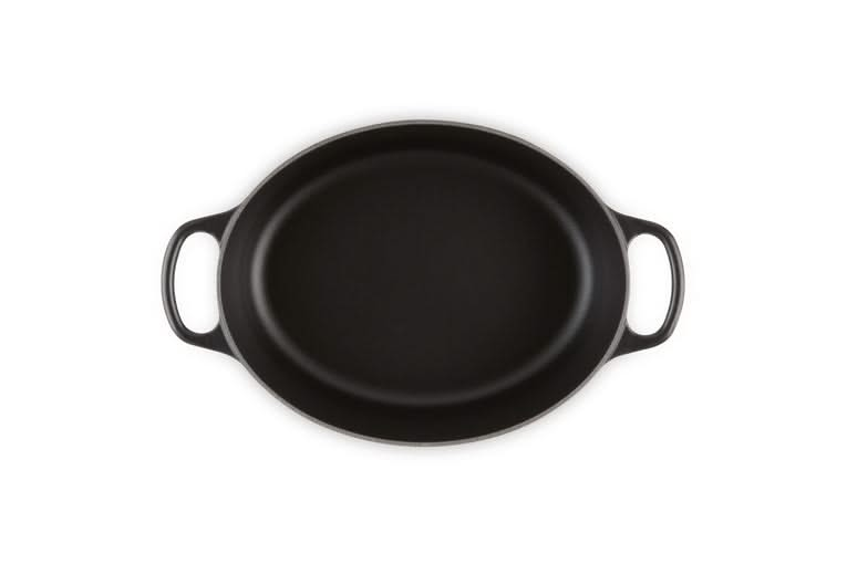 Le Creuset Cocotte Signature - Ovale - Noir Mat - ø 27 cm / 4,1 litres