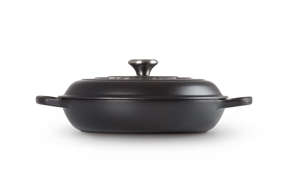 Le Creuset Braadpan Signature - Campagnard - Mat Zwart - ø 30 cm / 3.5 liter